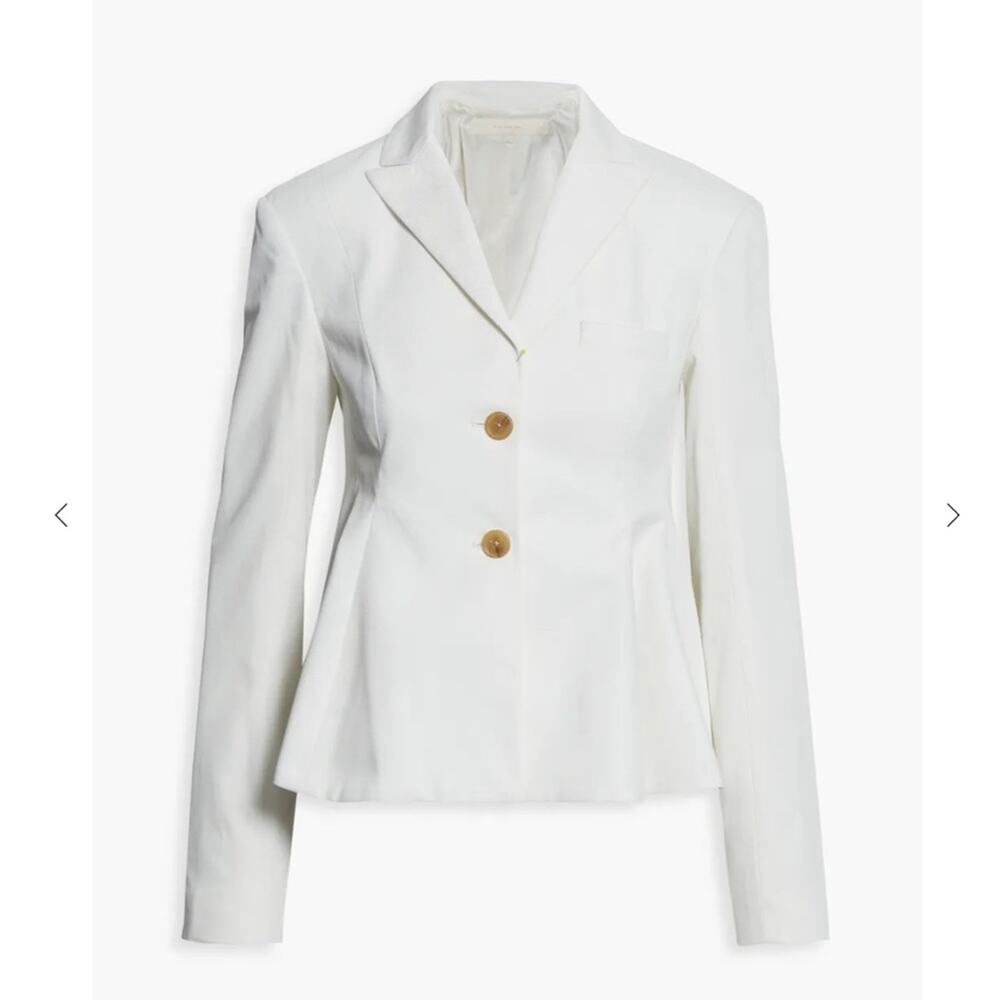 BY ANY OTHER NAME Flared Ribbed Woven Blazer